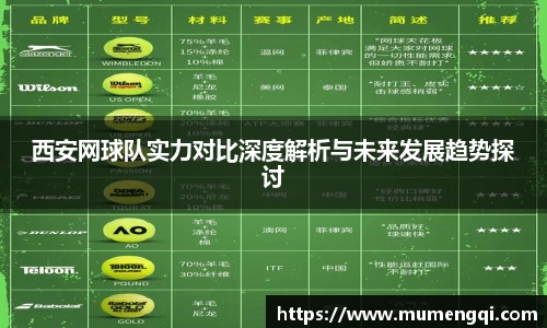 西安网球队实力对比深度解析与未来发展趋势探讨