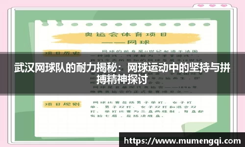 武汉网球队的耐力揭秘：网球运动中的坚持与拼搏精神探讨