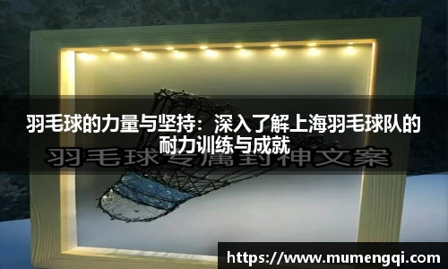 羽毛球的力量与坚持：深入了解上海羽毛球队的耐力训练与成就